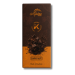 Alpine Bites Dark Nut Chocolate Bar by Kashmir Chocolate Factory with rich cocoa and crunchy peanut pieces, made in Kashmir.