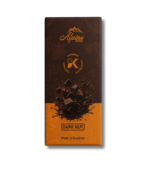Alpine Bites Dark Nut Chocolate Bar by Kashmir Chocolate Factory with rich cocoa and crunchy peanut pieces, made in Kashmir.